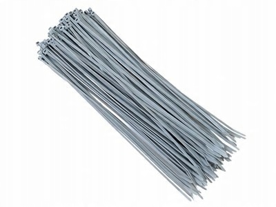 

Opaski kablowe nylonowe 300x3,6mm srebrne 100 szt
