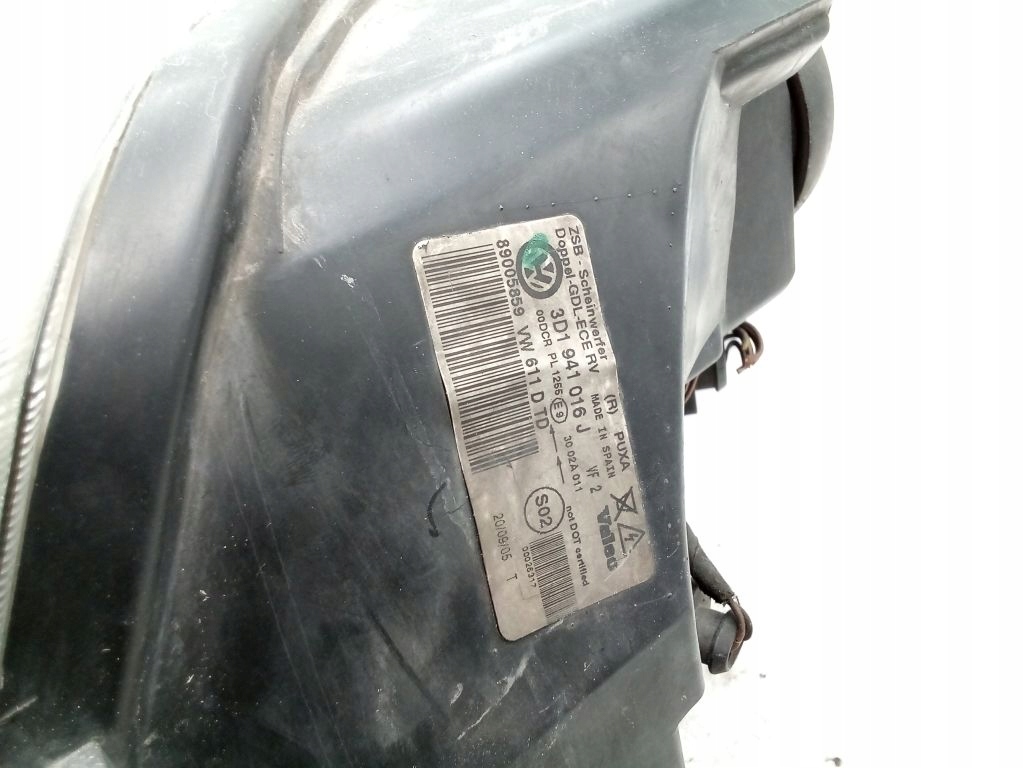 VW Phaeton light right front front EU xenon ksenon + przetwornice