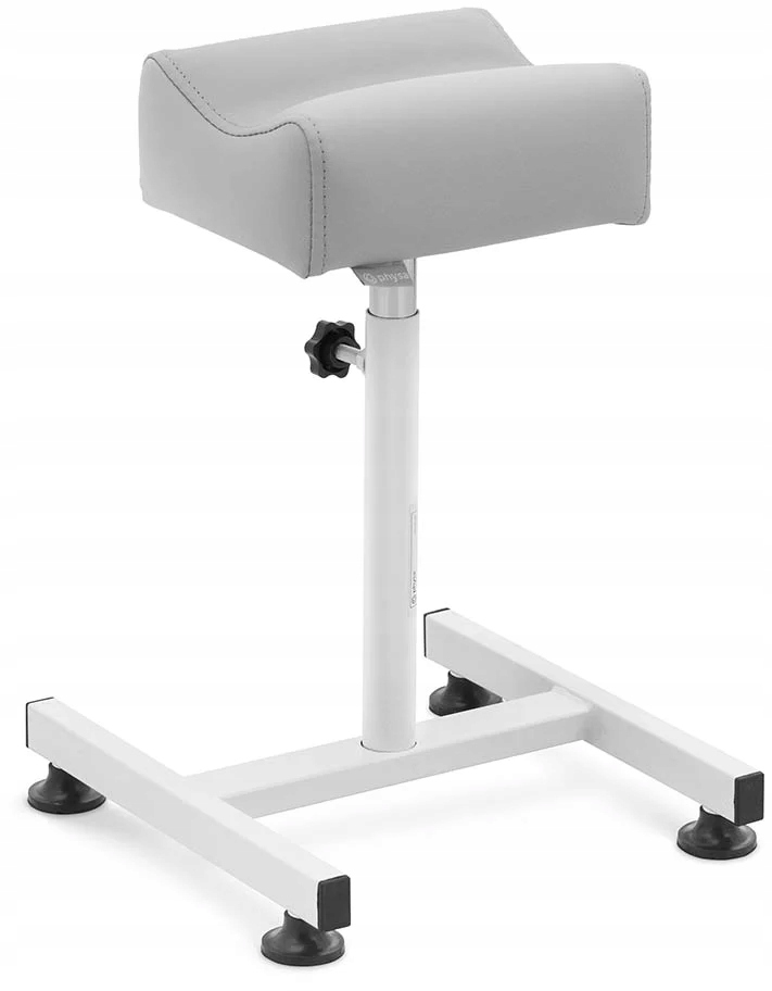 Kosmetická podnožka na pedikúru 24x22cm výška 47-67cm šedá