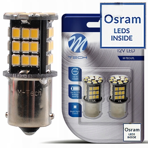 

Żarówka Led Osram P21W canbus 12V biała drl BA15S