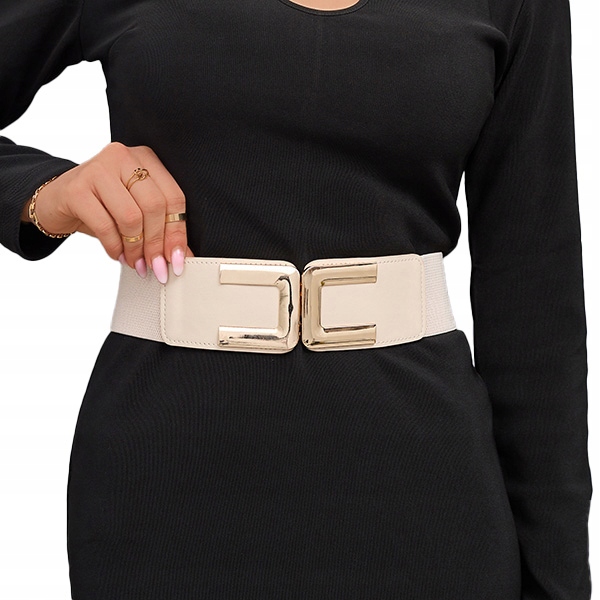 

G-30 Beige Beżowy Elastyczny Pasek Uniwersalny