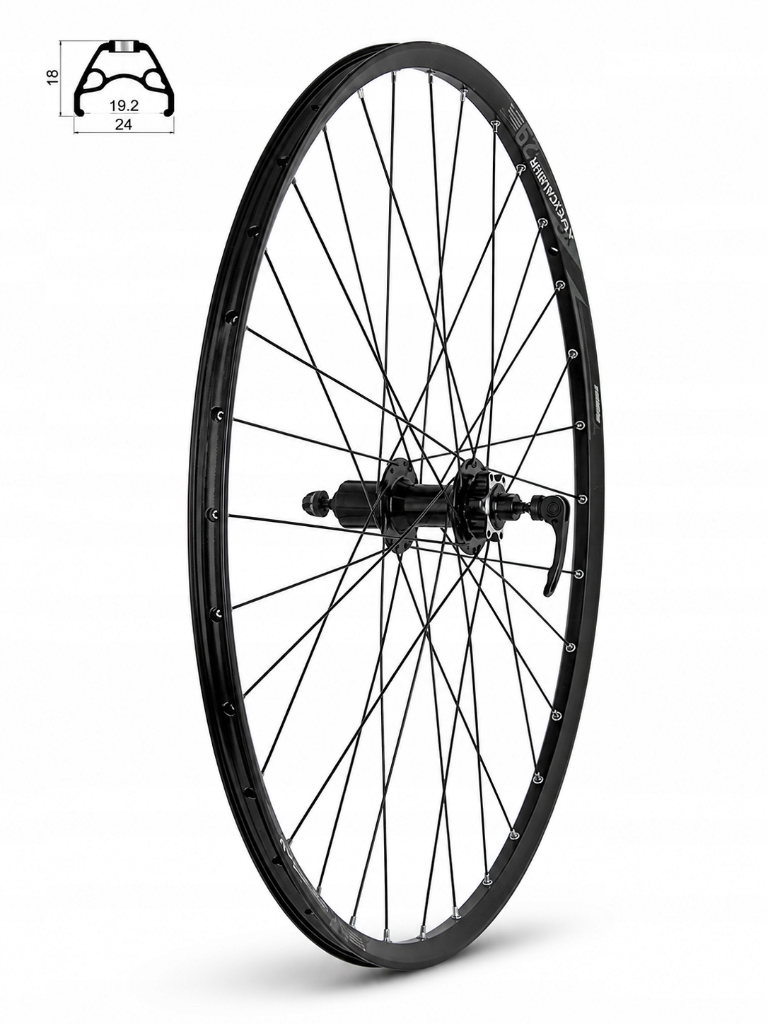 Zadní kolo 27,5 Acera M3050 Center Lock kazeta 8 9 10rz Qr