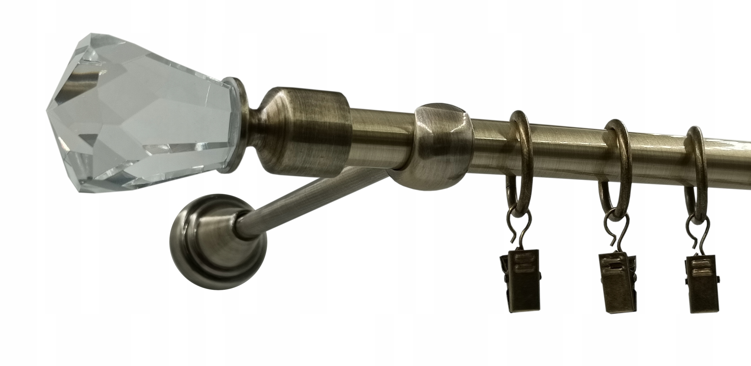 Garnýž Jednoduché Zlato 16 mm Light Crystal 300 cm