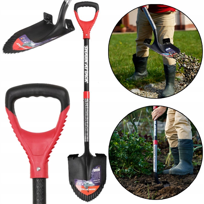 Szpadel Profilowany Stal Manganowa Ostry Na Ciężkie Gleby Łopata Sztychówka