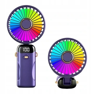 2X Ventilátor Mini Větráček Přenosný Mobilní Ruční Skládací Ventilátor