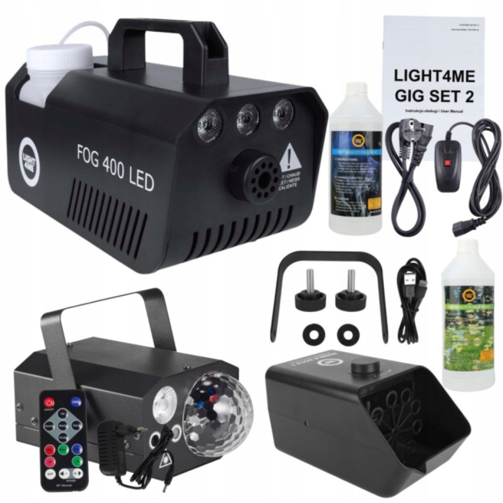 LIGHT4ME Gig Set 2 Výrobník dymu, sada 400 W Led