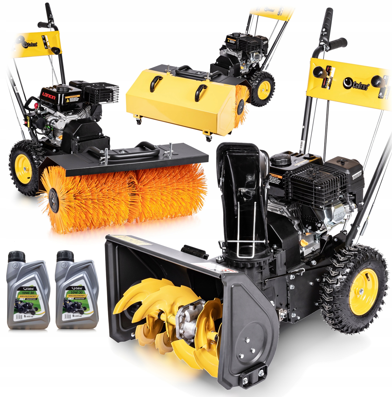 ODŚNIEŻARKA ZAMIATARKA spalinowa CEDRUS ZM06E 4w1