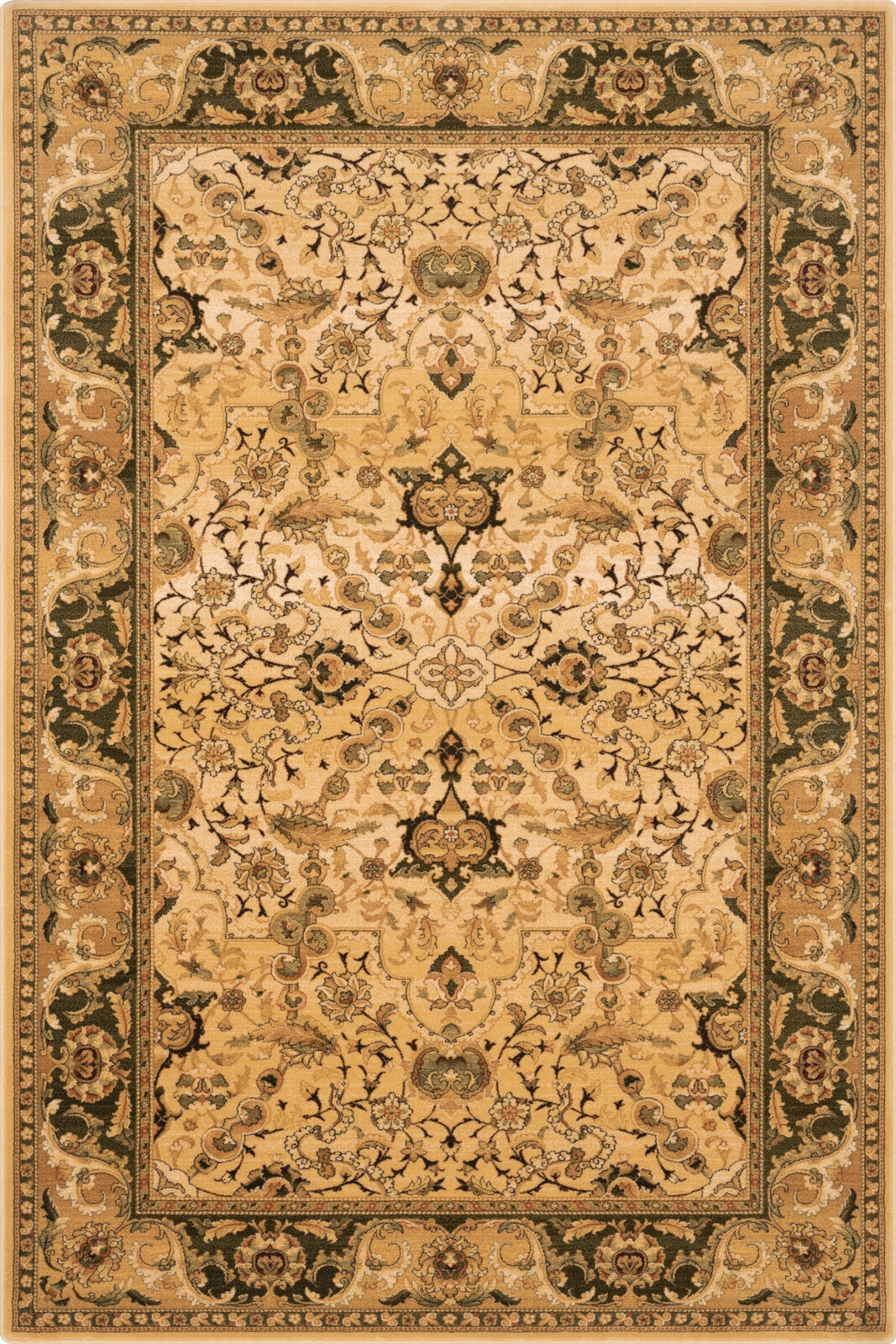 Dywan 100x180 cm beżowy do salonu 100% wełna gęsty prostokątny Agnella