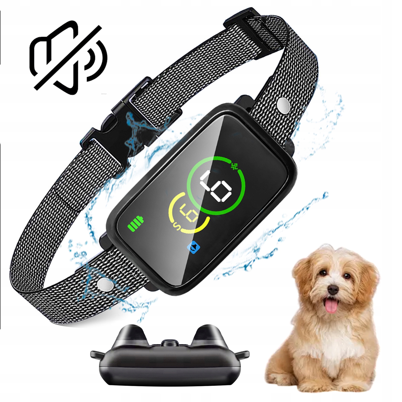 Levně Inteligentní Elektrický Protištěkací Výcvikový Obojek Pro Psa IP67