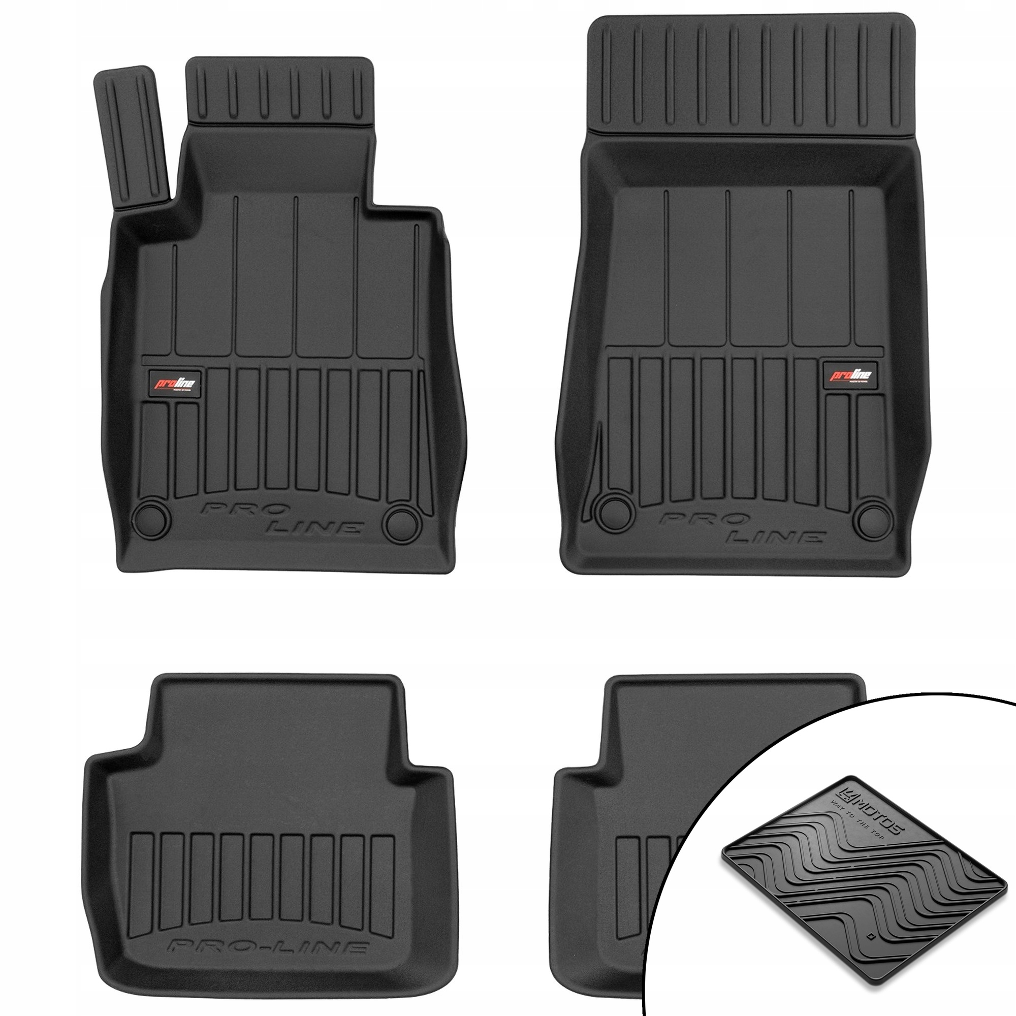 3D gumové rohože Bmw radu 3 E46 1998-2005 rohož zdarma