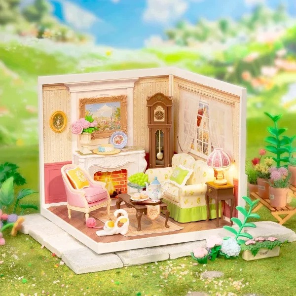 Miniaturowy domek Diy Rolife Holiday Tea Time Led 84 el