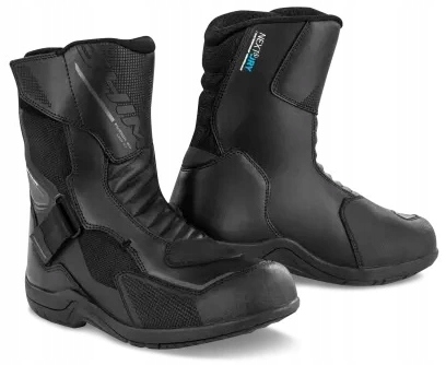 Shima Fusion Wp Men Black Pánske Motocyklové Topánky Na Turistiku, Nepremokavé