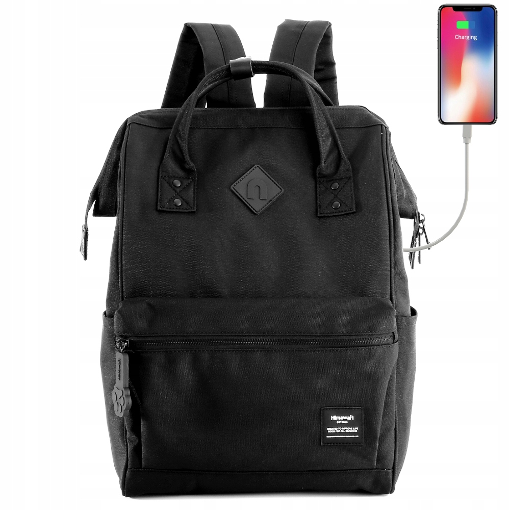 

Plecak Himawari 9004 na laptopa 14,1 Usb 7.czarny