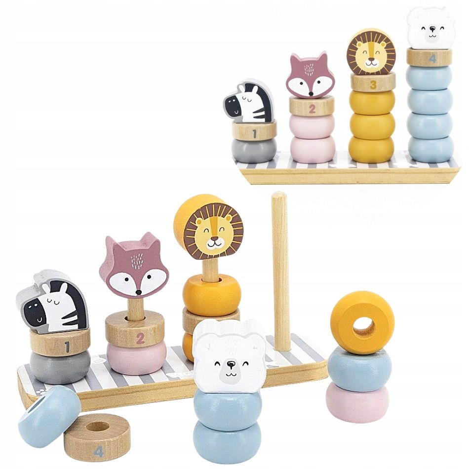 

Drewniana układanka do nauki liczenia Viga