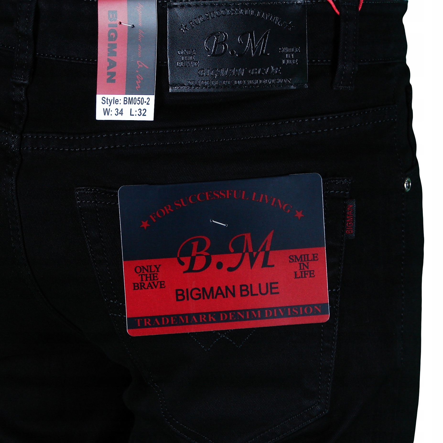 SPODNIE MĘSKIE JEANSOWE CZARNE W34 L32 W90-92 cm Kolor czarny