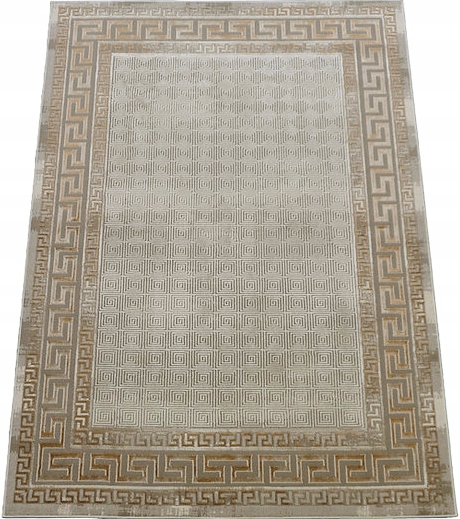 Koberec 140x190 Moderní Do Obývacího Pokoje Béžový Blesk