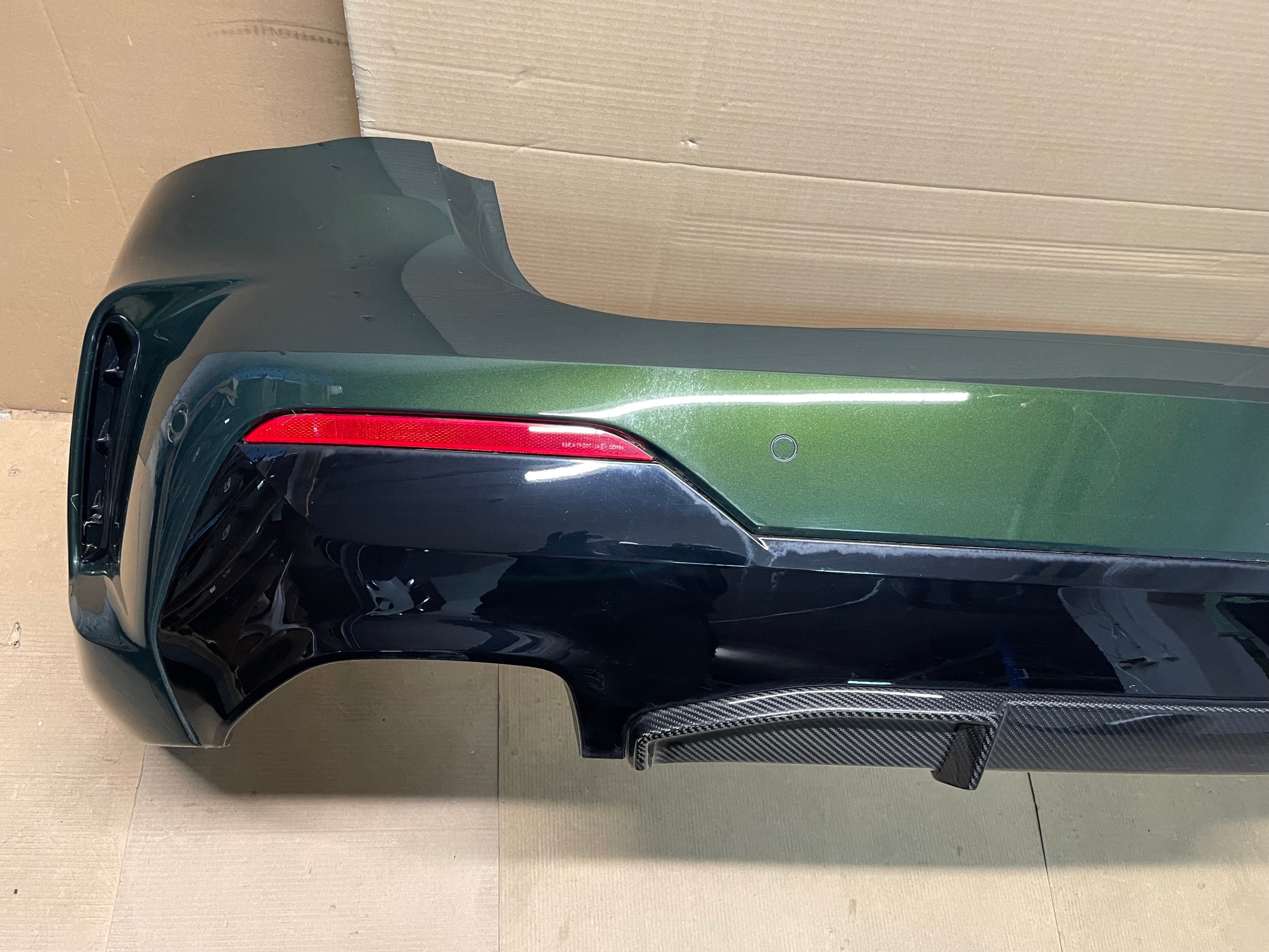 bumper rear part 6 X PDC + CARBON complete BMW 4 G22 G23 M440iX C4E IDEAL