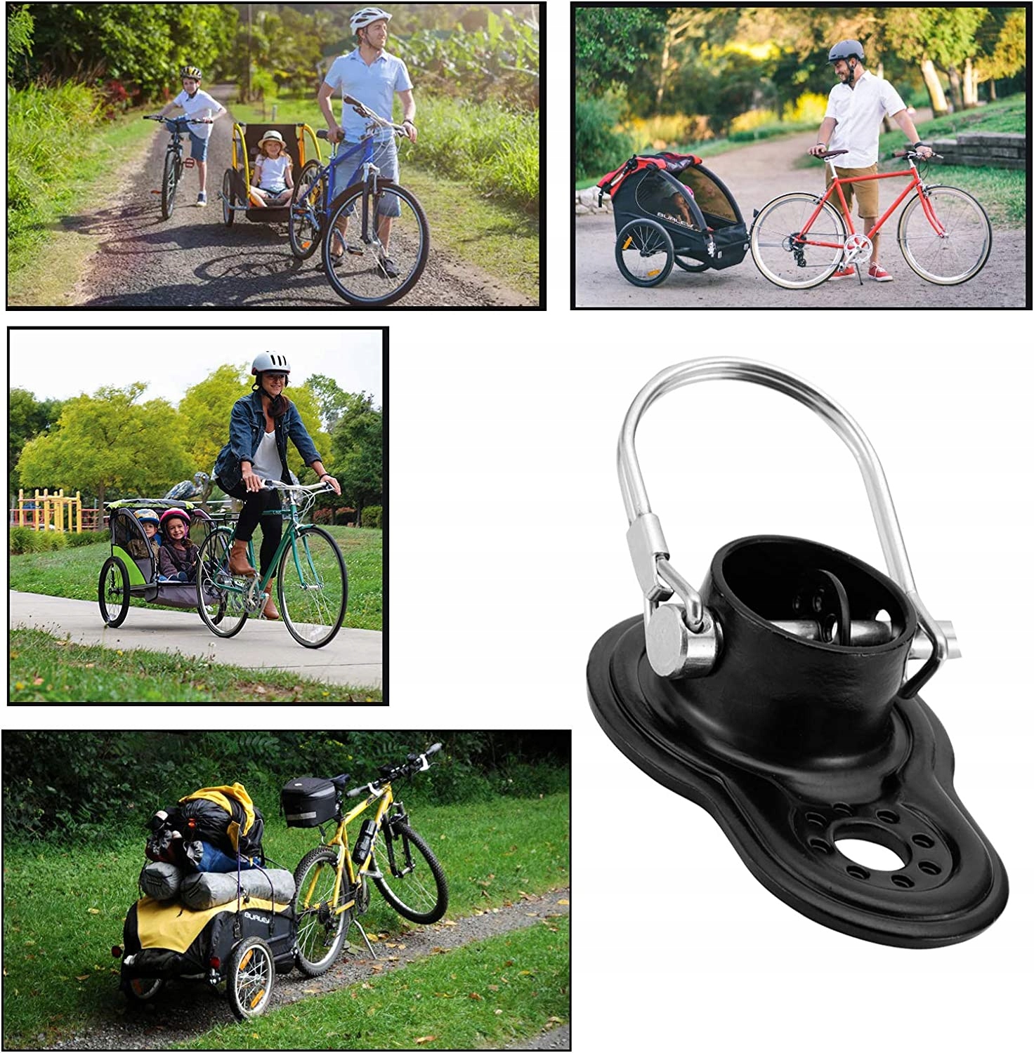 ZACZEP DO PRZYCZEPKI ROWEROWEJ UNIWERSALNY STAL x1 Rozmiar koła (