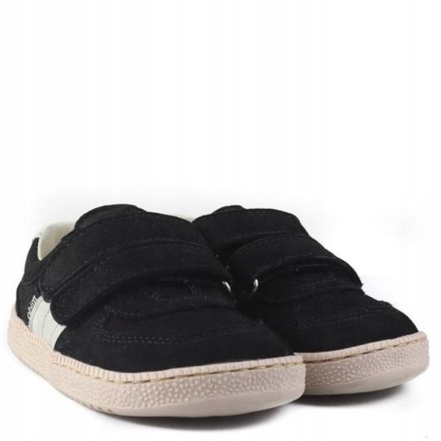Mido trzewiki barefoot 70-06 Black półbuty trzewiki skórzane na rzepy 28