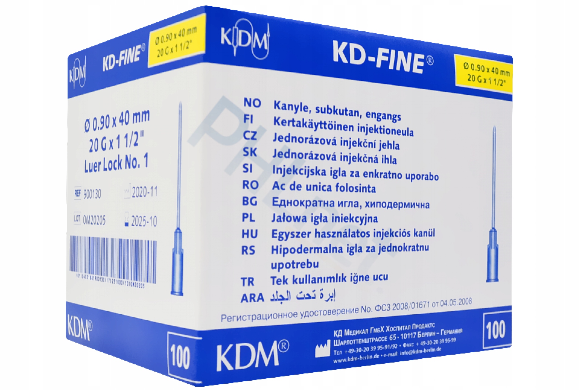 Igła KDM 0,9 mm 40 100 szt.