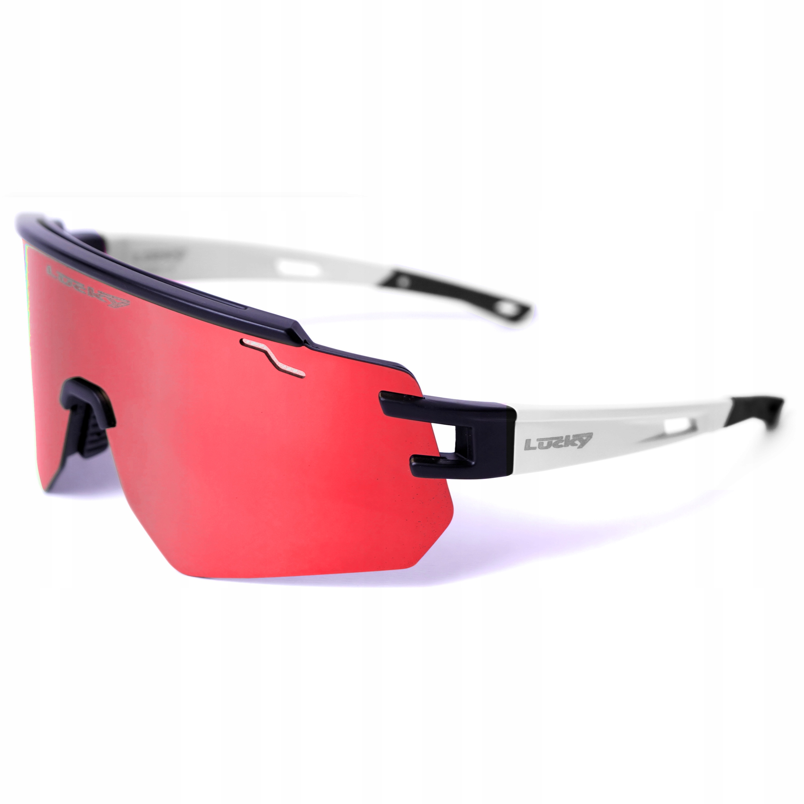 Zrcadlové běžecké brýle Cyklistické sportovní sluneční běžecké brýle bílé