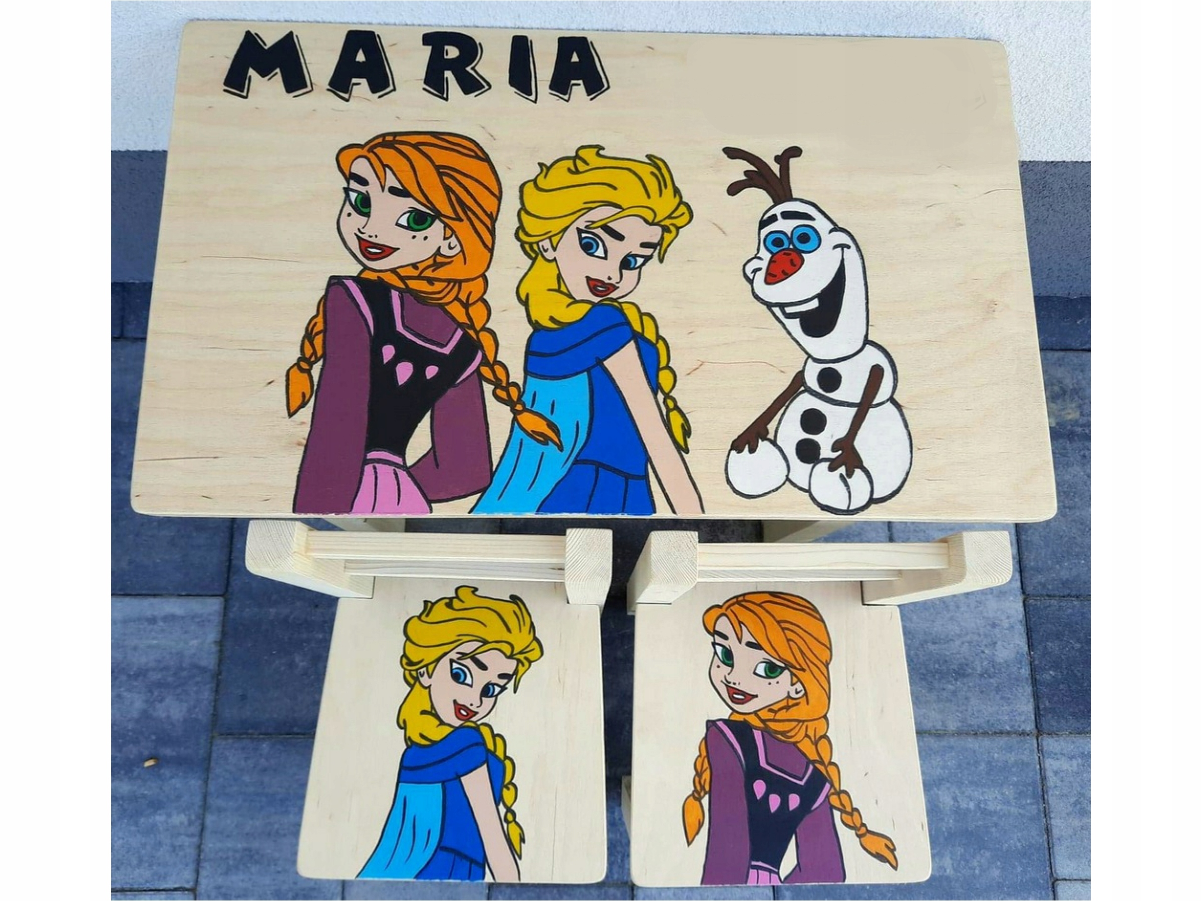 DREWNIANY STOLIK 2 KRZESEŁKA DLA DZIECI PSI PATROL Płeć chłopcy dziewczynki