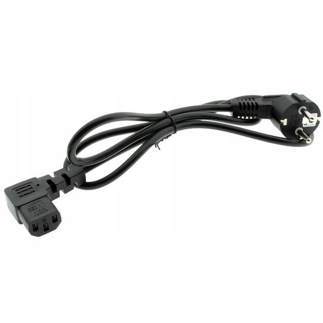 Przewód zasilający komputerowy C13 kątowy 3m