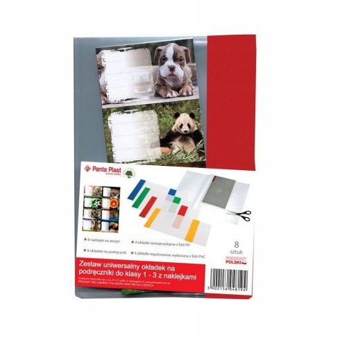 KOMPLET OKŁADEK NA PODRĘCZNIKI Z NAKLEJKAMI KLASY 1-3 WYSOKA JAKOŚĆ Format A4