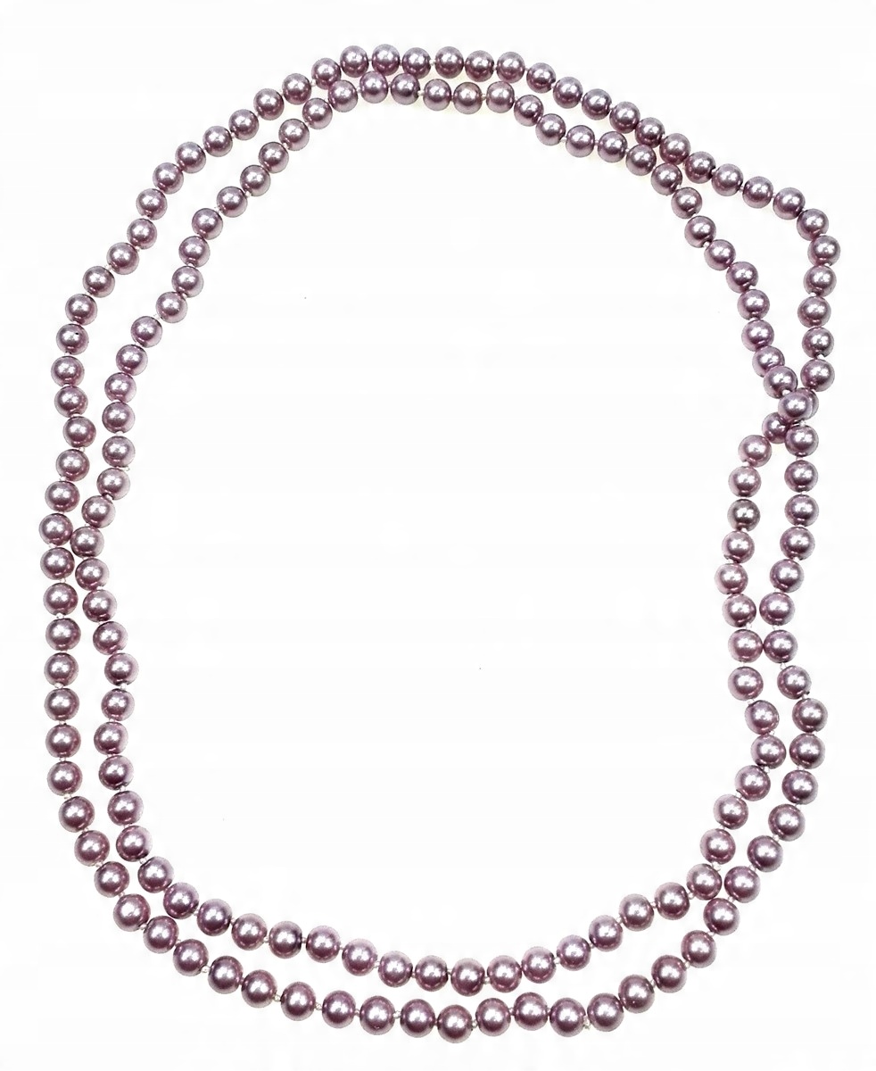 

N051-20 Korale Perły 140 cm łagodny fiolet