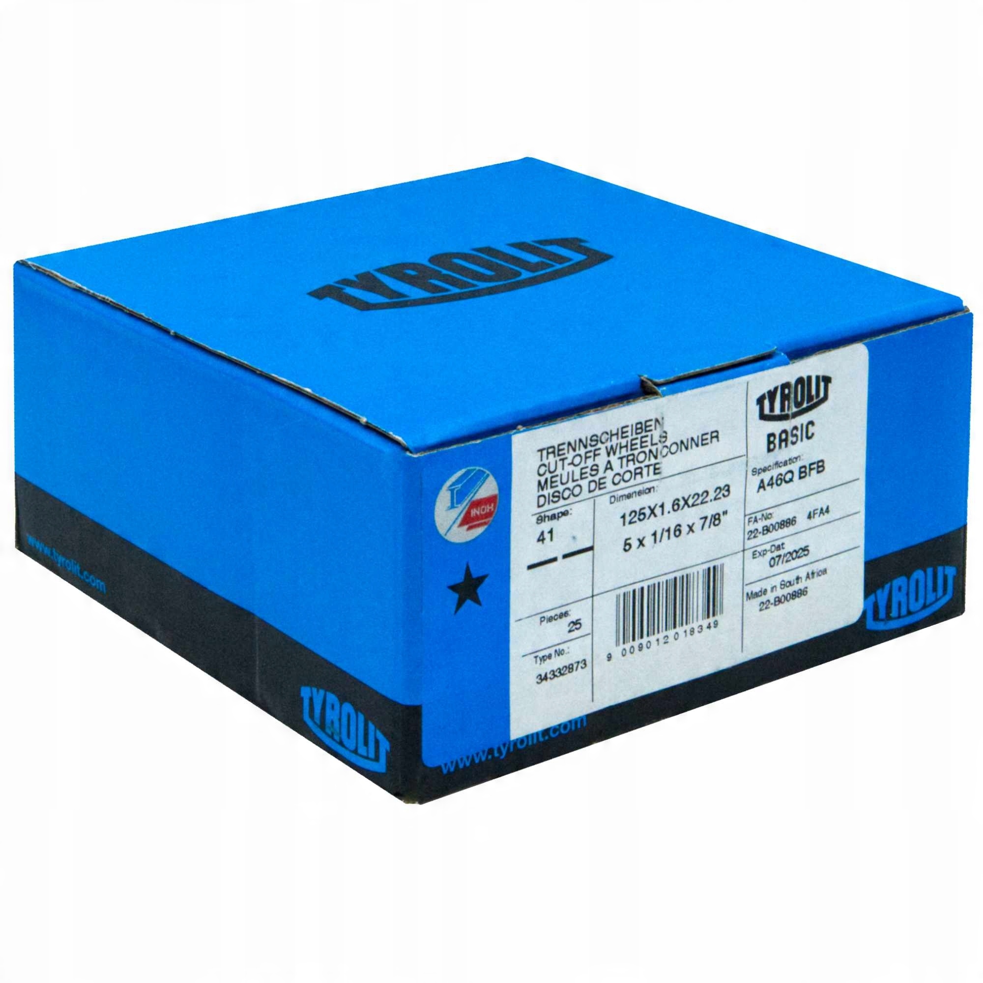 

Tarcza do cięcia 2in1 Tyrolit 125X1,6 25szt