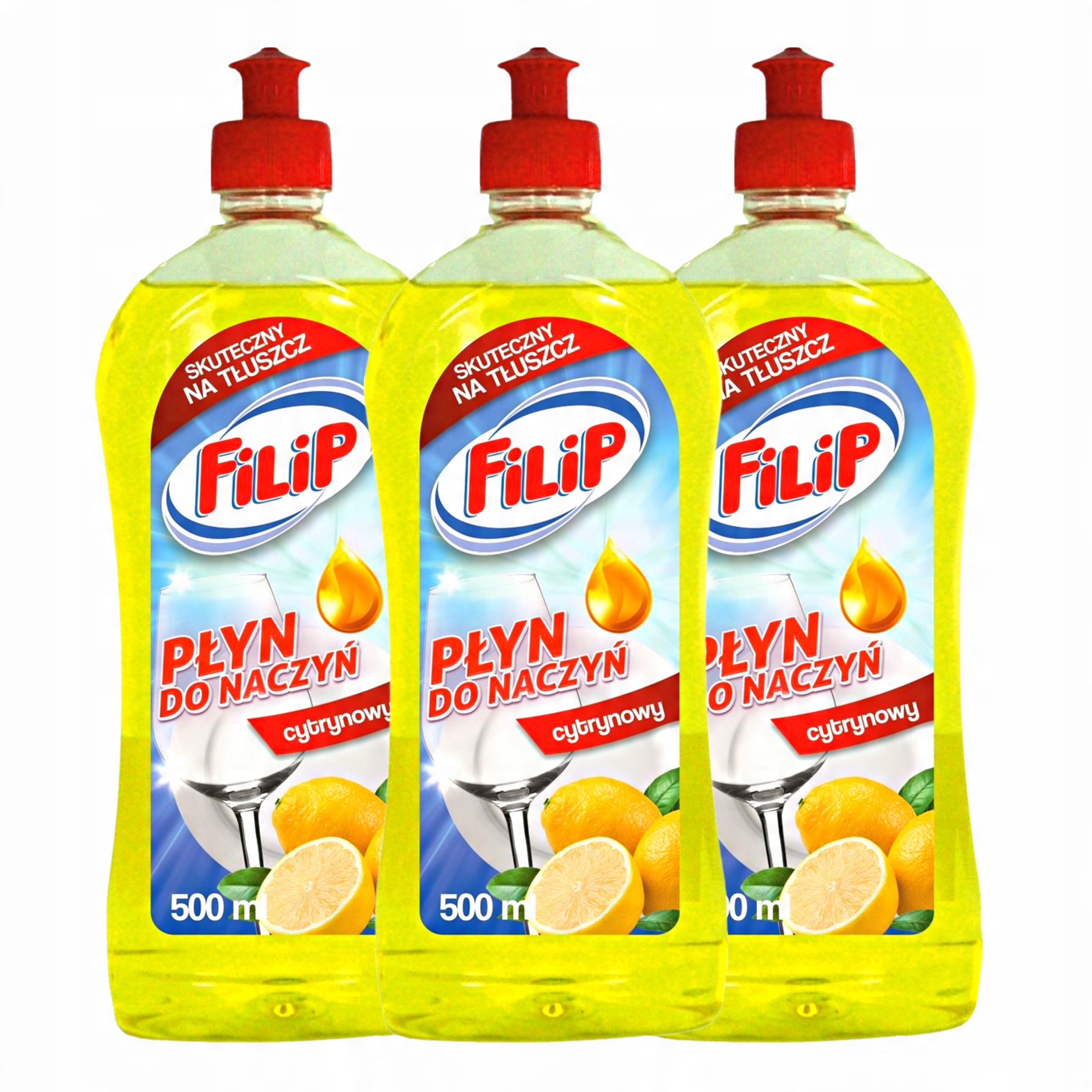 

Płyn do naczyń Filip cytryna 3x500ml Usuwa Tłuszcz