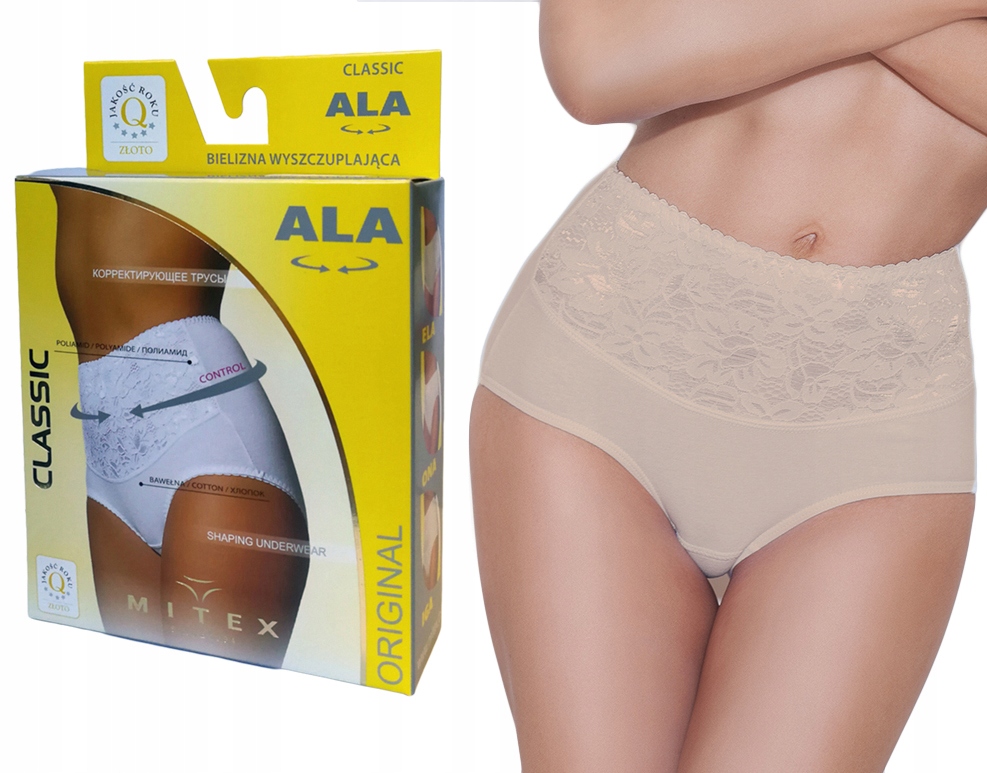 

figi wyszczuplające brzuch Mitex Ala beżowe , 5XL
