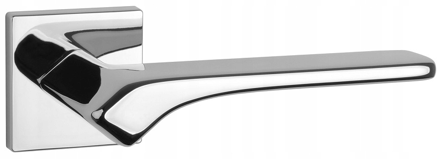 Kľučka rozeta štvorcová Bergenia Q Slim chróm Aprile