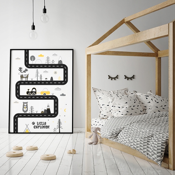 Plakat skandynawski dla chłopca, format 30x40 Marka inna