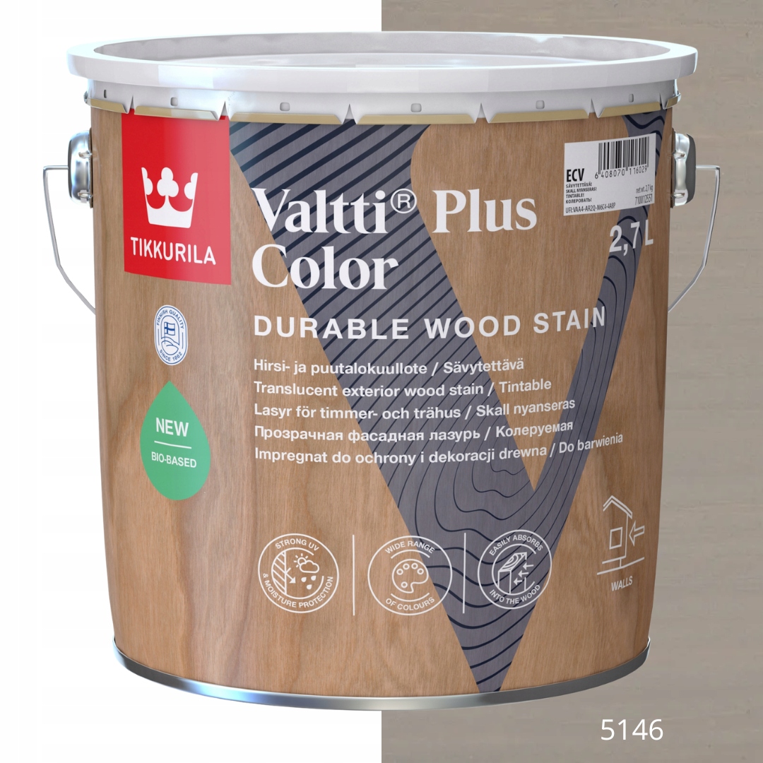 Tikkurila Impregnace Valtti Plus Barva 2,7 L, Barva 5146