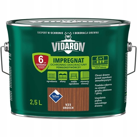 Vidaron Impregnat 2.5L Orzech V25