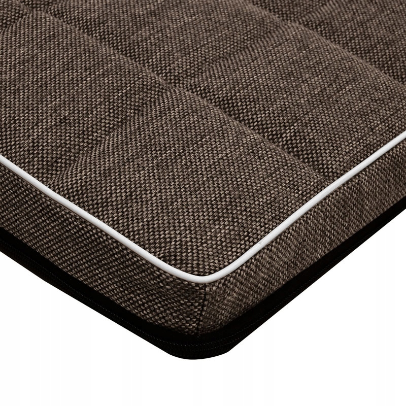 Matrace pro psa kočku stylová, odolná 55x40x5 proti skluzu, hnědá/bílá
