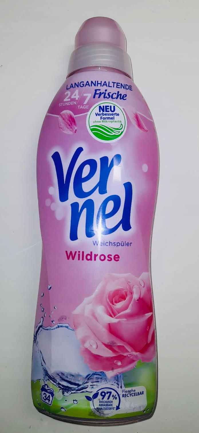 

Płyn do płukania Vernel dzika róża 850 ml 34p. De