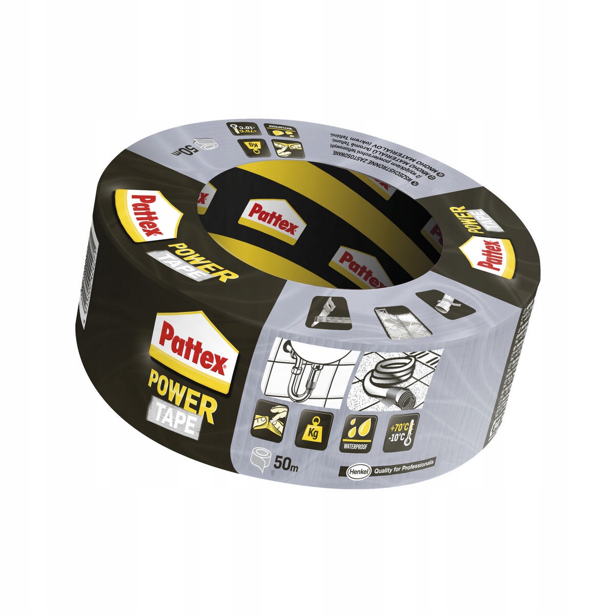 

Taśma Pattex Power Type Srebra Zbrojona 48mm X 50m
