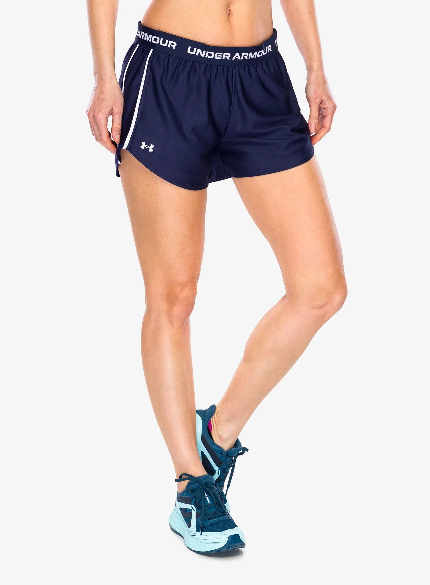 Spodenki treningowe damskie Under Armour Tech Play Up Shorts navy/white L