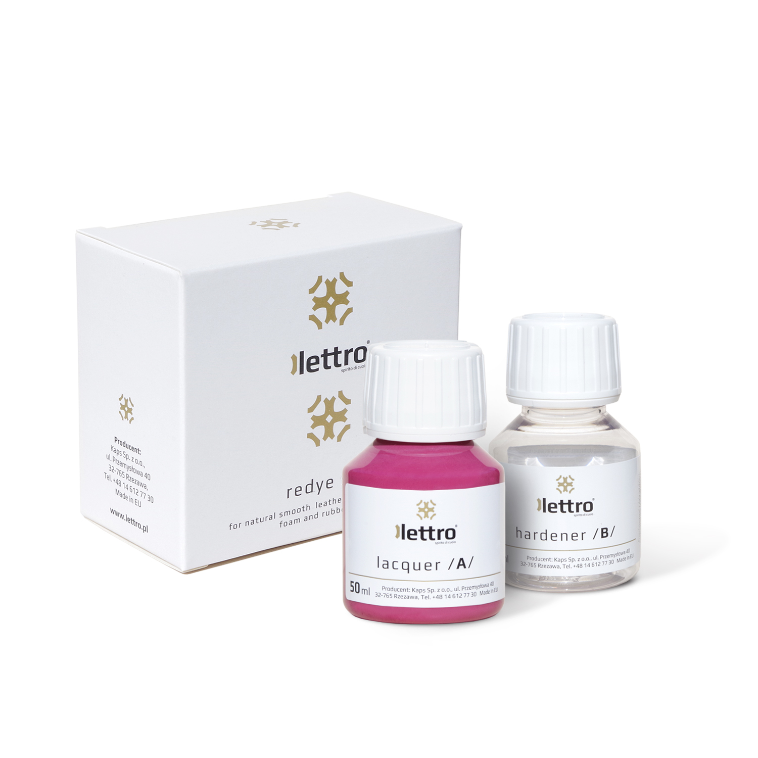 FARBA LAKIER PREPARAT RENOWACJI SKÓRZANYCH FUKSJA Marka Lettro