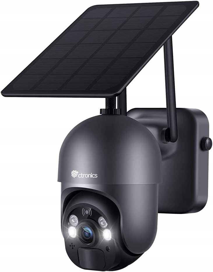 Solárna Vonkajšia Otočná Ip Wifi Kamera 4x Zoom