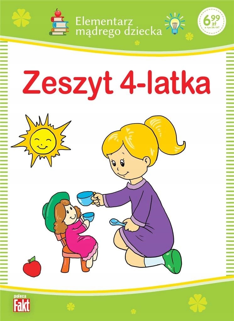 ZESZYT 4-LATKA ELEMENTARZ MĄDREGO DZIECKA