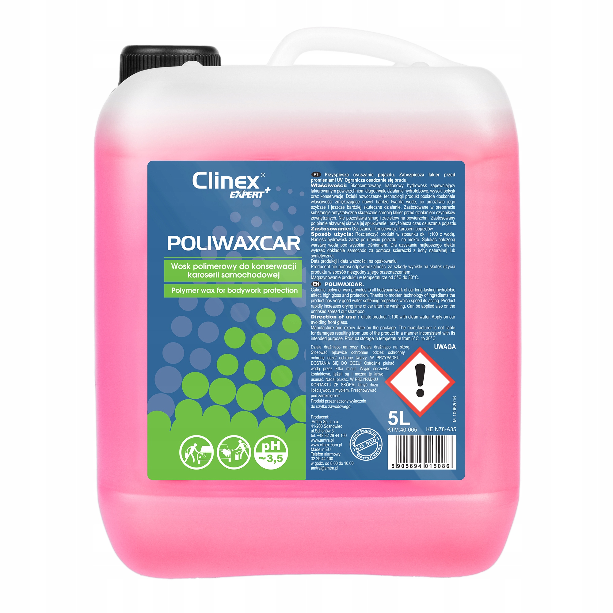CLINEX POLIWAXCAR 5L ПОЛІМЕРНИЙ ОСУШУЮЧИЙ ВІСК