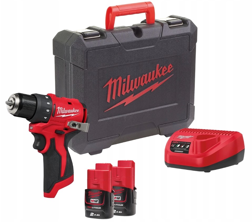 Milwaukee M12 BLDDRC-202C Kompaktowa wiertarko-wkrętarka 12V 4933499686