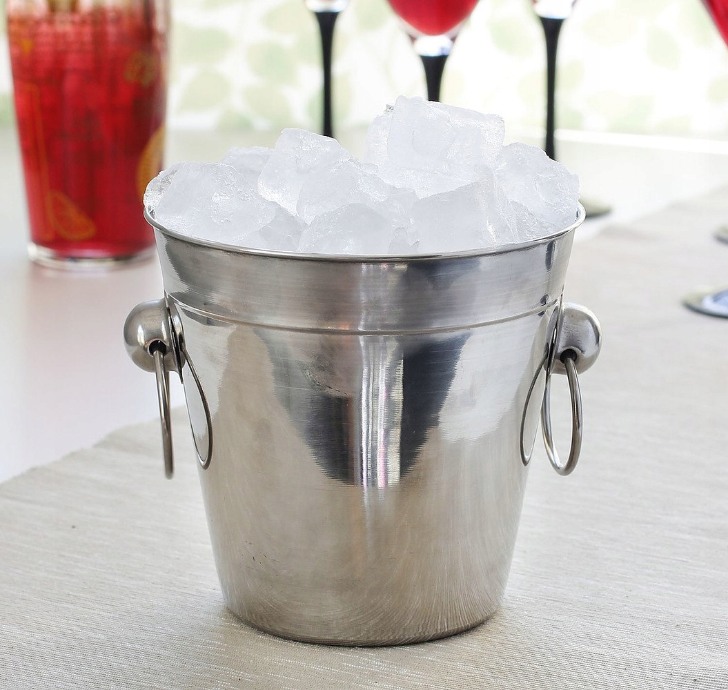 WIADERKO DO LODU STAL NIERDZEWNA Z UCHWYTAMI 1 L Producent Tadar