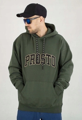 Mikina Prosto S kapucí College99 tmavě zelená