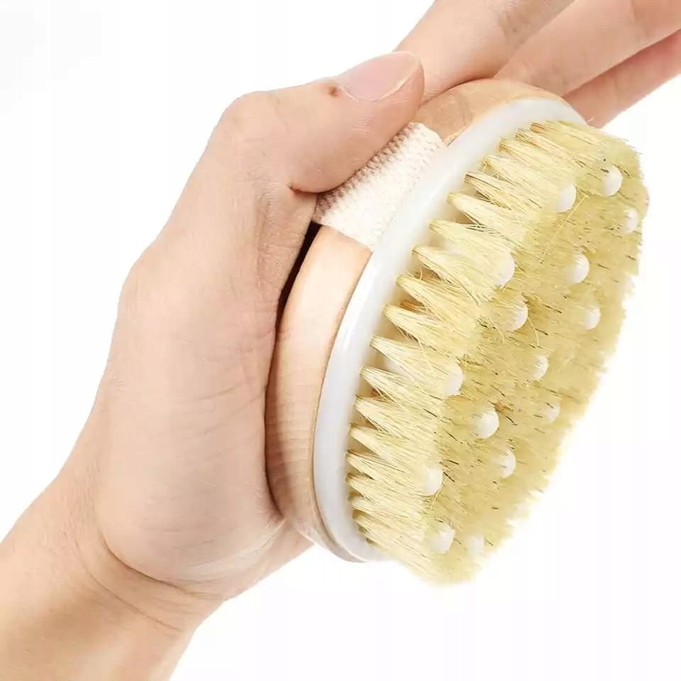 

Szczotka Do Masażu Ciała Na Sucho Mokro Naturalna
