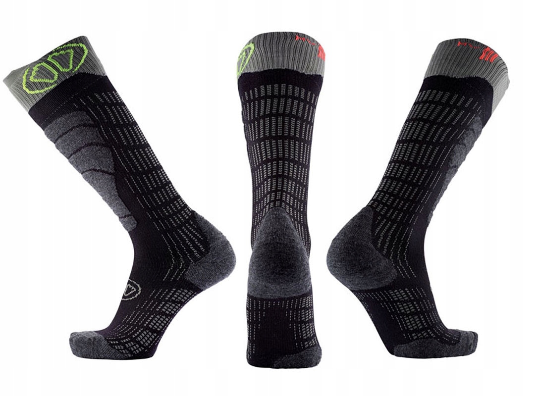 Skarpety narciarskie Sidas Ski Comfort black/green 42-44