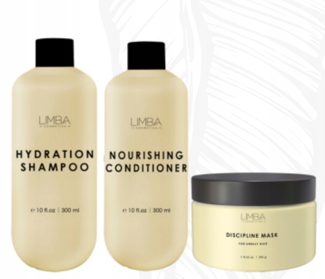 Sada Limba Kondicionér Nourishing, šampon Hydration, maska Discipline